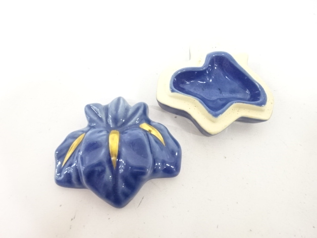  橘吉造　菖蒲　香合